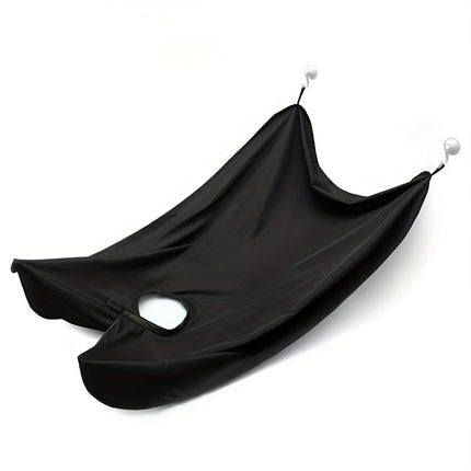 1pc Men’s Beard Trimming Apron with Suction Cup – Mess-Free Shaving Catcher for Easy Cleanup