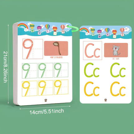 122-Page Reusable Magic Practice Copybook Set – Pen Control, Drawing & Writing Workbook for Kids Ages 3+