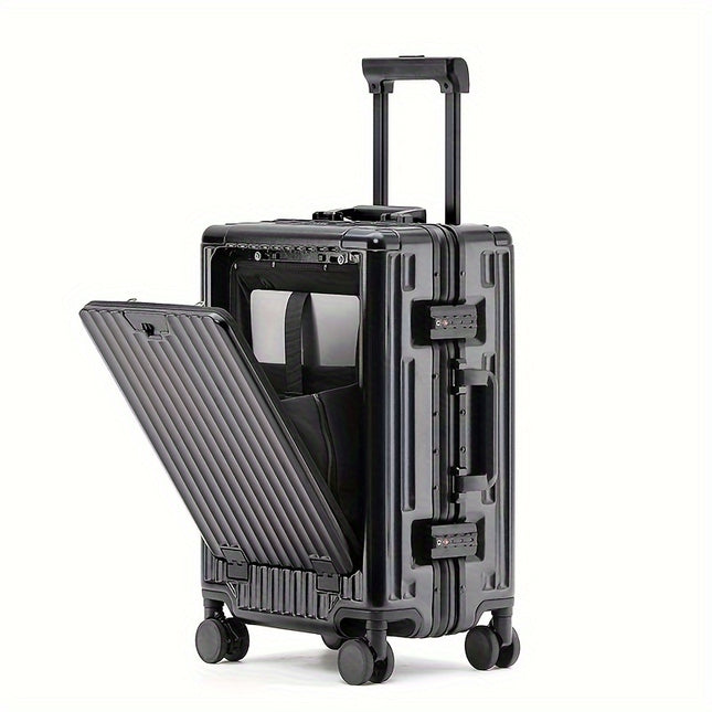 Versatile Business Laptop Trolley Suitcase – 20" Hard Shell Luggage with TSA Lock, Spinner Wheels & USB Port – Perfect for Business Trips & Travel