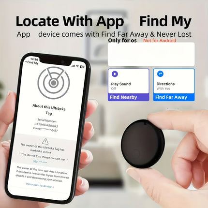 Pet Cat Positioning Collar Set | GPS Smart Tracker with Silicone Case | iOS Only | Live Tracking | Anti-Lost Collar