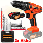 Orange Cordless Drill+2Battery