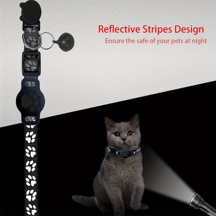 Pet Cat Positioning Collar Set | GPS Smart Tracker with Silicone Case | iOS Only | Live Tracking | Anti-Lost Collar