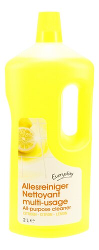 EVERYDAY All-Purpose Cleaner Lemon Scent – 2L Bottle | Box of 24 | Multi-Surface Liquid Cleaning Solution | Free EU Shipping