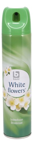 BONI Air Freshener Spray – Assorted Scents: White Flowers & Cotton Fresh, 240ML | Pack of 24 | Long-Lasting Home Fragrance | Free EU Shipping