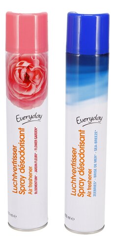 EVERYDAY Air Freshener Spray – Sea Breeze & Floral Garden Scents, 400ml | Dual-Pack of 24 (12 Each) | Long-Lasting Fragrance Diffuser | Free EU Shipping