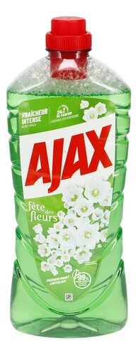 AJAX All-Purpose Cleaner – Lily of the Valley Scent | 1.25L x6 | Multi-Surface Cleaning | Fresh Fragrance | Free EU Delivery Over €379