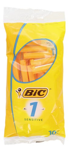 BIC Sensitive Disposable Razors – 10 Razors per Pack x6 | Gentle Shave | Vegan, Halal, Alcohol-Free | Free EU Delivery Over €379
