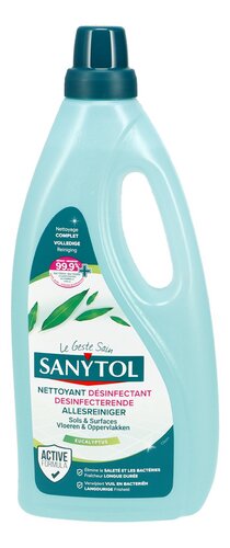SANYTOL Disinfectant All-Purpose Cleaner – Eucalyptus | 1L x6 | Kills 99.9% of Germs | No Bleach | Free EU Delivery Over €379