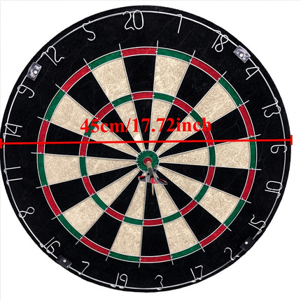 Tournament-Size Bristle Dart Board – Indoor Hanging Target Game with Steel Tip Darts & Mounting Hardware – Classic Dartboard for Adults