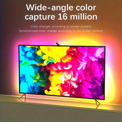 RGBIC LED TV Backlight Strip – App Control, Motion Sensor, USB Powered for TVs & Monitors (35"–80")