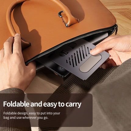 Golden Desktop Rotating Tablet & Phone Stand – Adjustable, Foldable, Universal Carbon Steel Holder for iPad & Smartphones