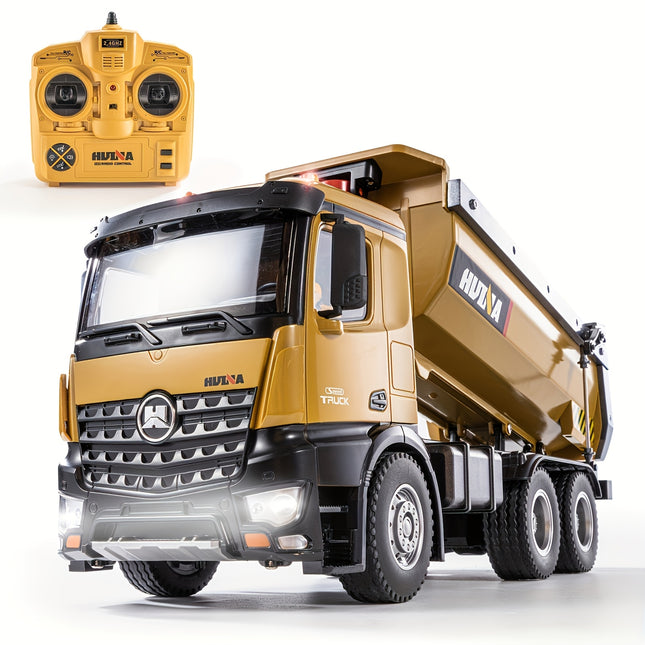 1:14 Scale Remote Control Dump Truck – 10-Channel Heavy-Duty RC Toy with 20KG+ Load Capacity