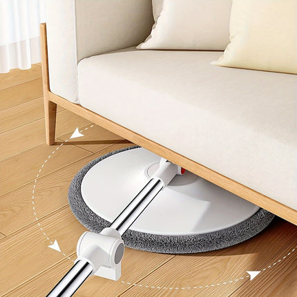 Joybos Spin Mop and Bucket System – 360° Swivel Handle, 6 Microfiber Pads, Hands-Free Self-Cleaning Design for All Floor Types