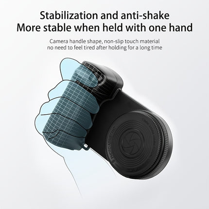 Smartphone Camera Handle – 360° Rotating Grip with Magnetic Remote Shutter & Self-Light for Selfies, Vlogging & Live Streaming