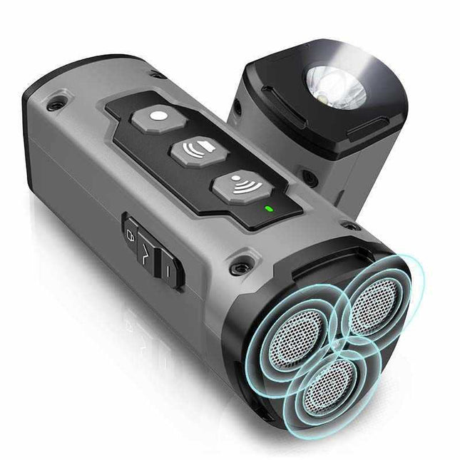 High-Power Ultrasonic Dog Repellent - Three-Head Dog Drive with USB Charging