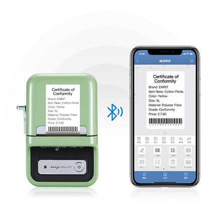 B21 Bluetooth Food Pricing & Date Coding Machine - Thermal Label Printer