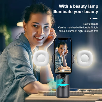 Automatic Face Tracking Tripod – 360° Intelligent Rotating Phone Holder with Gesture Control, No App Needed, Ideal for Vlogs & Live Streaming