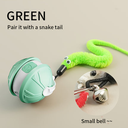 Dual-Mode USB Rechargeable Laser Cat Toy with Teething Ball – Interactive Smart Pet Trainer for All Breeds