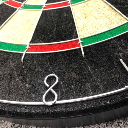 Tournament-Size Bristle Dart Board – Indoor Hanging Target Game with Steel Tip Darts & Mounting Hardware – Classic Dartboard for Adults