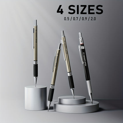 FourCandies 25pcs Art Mechanical Pencil Set – 0.5/0.7/0.9mm & 2mm Lead Holders with 432pcs Refills | Sketching & Drawing Set with Case