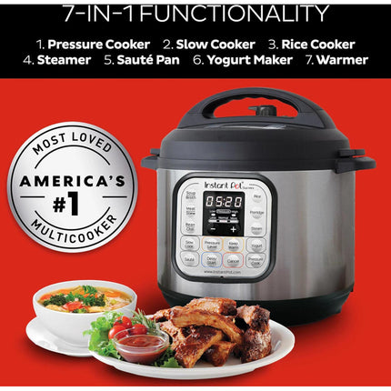 Instant Pot Duo™ 7.6L (8L) 7-in-1 Multi-Cooker – Fast, Versatile, Family-Sized Cooking
