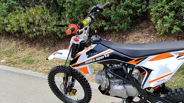 125cc 4-Stroke Off-Road Dirt Bike for Teens – Electric Start, Hydraulic Shocks, Disc Brakes