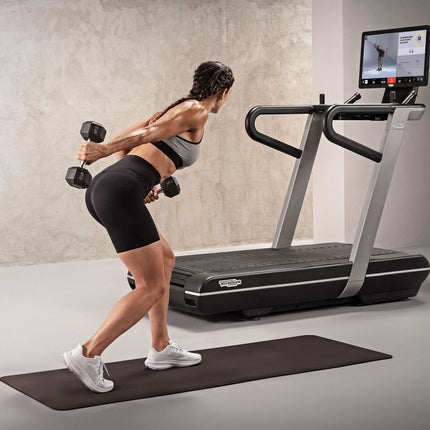 Technogym Run – Smart HIIT Treadmill with Bootcamp & Virtual Workouts | Delivery + Installation Included